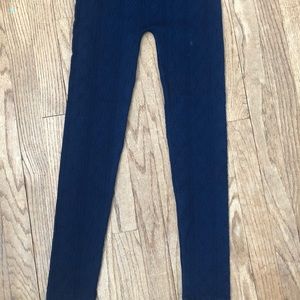 Navy cableknit leggings